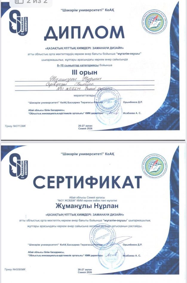"Қазақтың ұлттық киімдері. Заманауи дизайн"