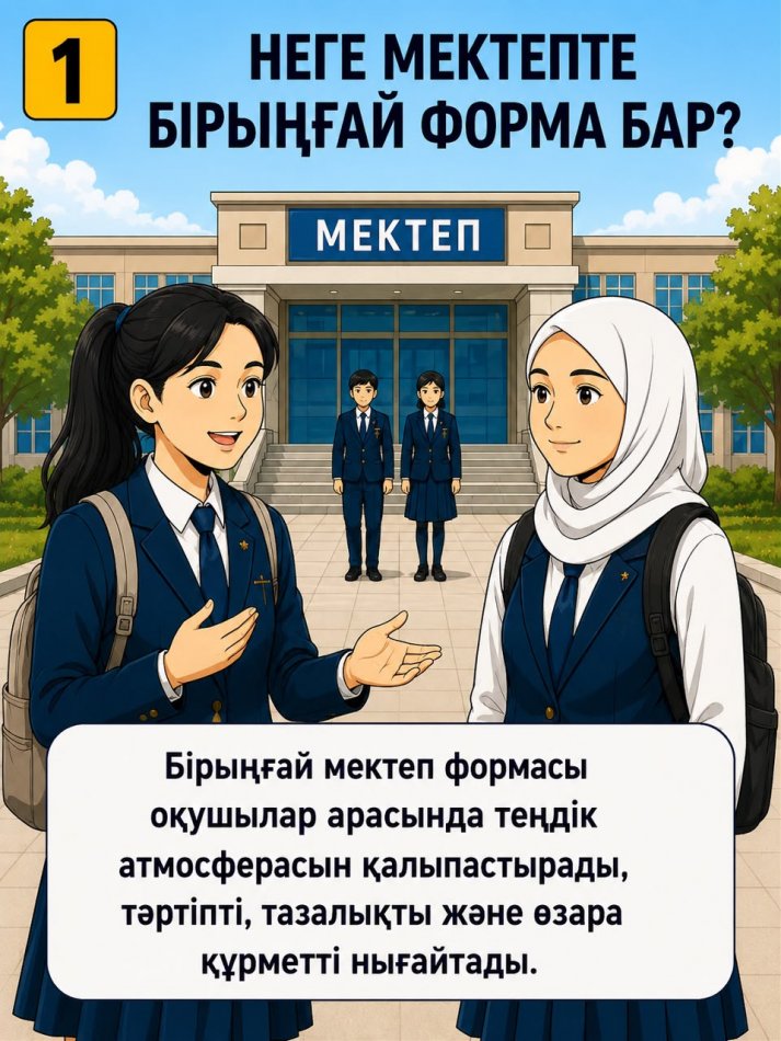 Мектеп формасына қойылатын талаптар